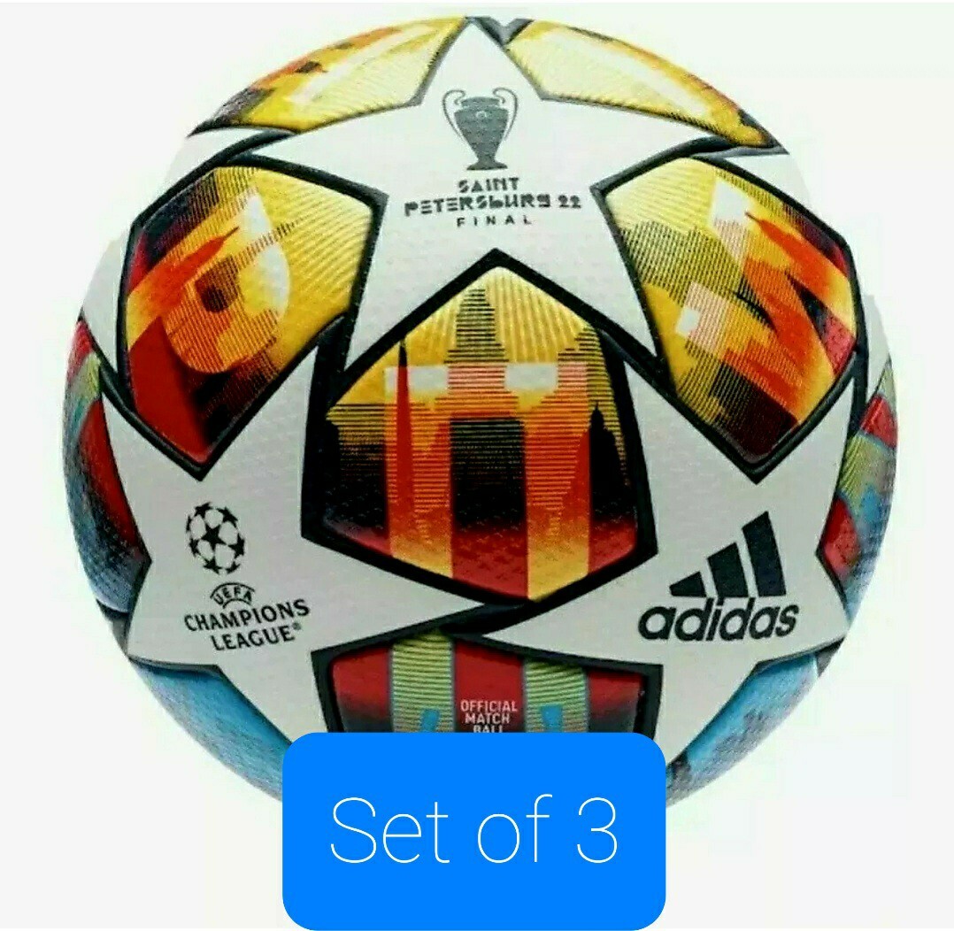 3 × Adidas Champions League St. Petersburg 2022 Final GENIUNE