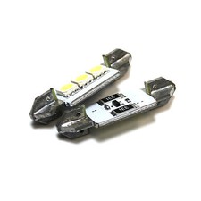 2x Smart Fortwo Bright Xenon White 3SMD LED Canbus Number Plate Light Bulbs