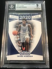 2020 Panini Contenders DP James Wiseman 2020 Draft Class #3 BGS MINT 9 POP 1