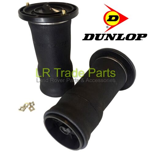LAND ROVER DISCOVERY 2 NEW DUNLOP REAR AIR SUSPENSION SPRING BAGS X2 - RKB101200 - Picture 1 of 2