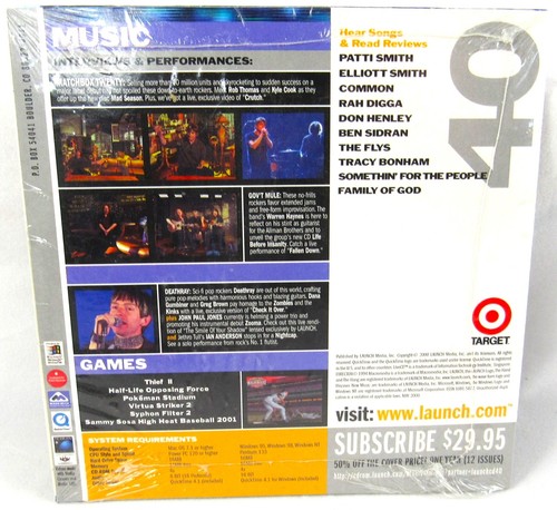 Launch Music Magazine 40 CD-ROM 2000 Matchbox Twenty JP Jones Govt Mule Tull NEW - Picture 2 of 6