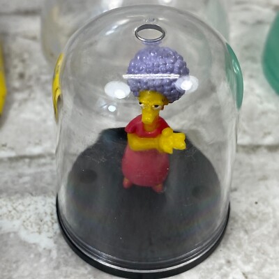 Vtg The Simpsons Tomy Gacha Vending Egg Patty Mini Dome 1” Figure 
