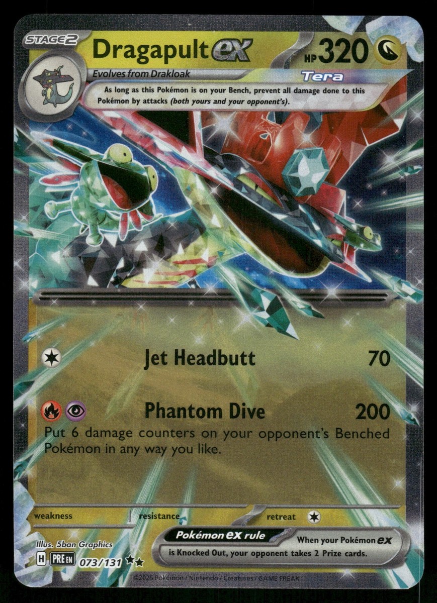 Dragapult ex NM 073/131 SV: Prismatic Evolutions Pokemon Dragapult ex NM 073/131 SV: Prismatic Evolutions Pokemon