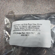 Jinfili amber LED side rear view mirror towing turn signal light assembly Ram