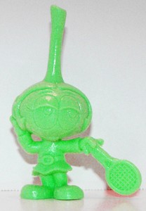 Green-Daphne-Tennis-One-Color-Figure-Vintage-Miniature-Figure-Snorks-Cartoon