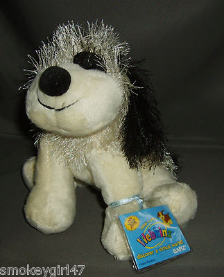 Webkinz Black & White Cheeky Dog Plush HM192, NWT-Unused Code