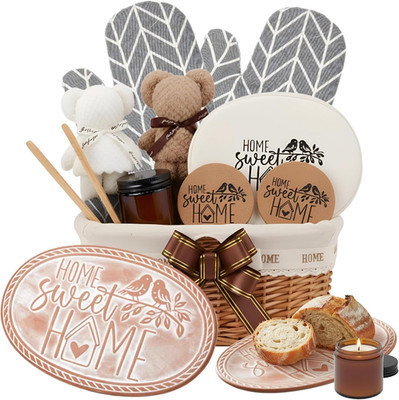 Bread Warmer Basket with Stone Bread Basket for Serving Tortilla Warmer with Lid