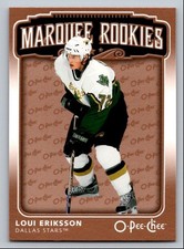 2006-07 O-PEE-CHEE HOCKEY CARD SET BREAK LOUI ERIKSSON ROOKIE DALLAS STARS #554. rookie card picture