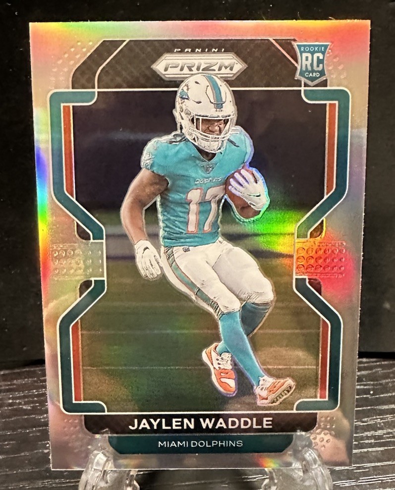 2021 Panini Prizm - Rookie Jaylen Waddle #338 Silver Prizm (RC) Denver Broncos