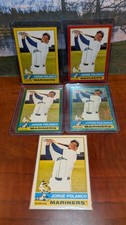 2025 Topps Heritage Jorge Polanco Yellow Red Green Aqua Sparkle SP Base Seattle