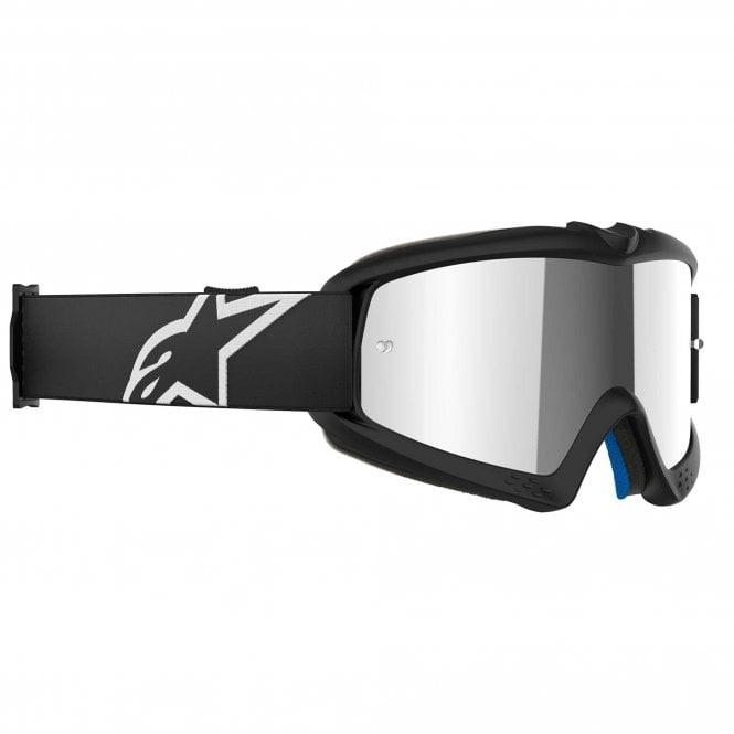 Alpinestars YOUTH Vision Goggles - CORP - Black (w/Mirror Silver Lens)