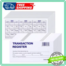 24 PCS Check Registers for Personal Checkbook, Easy to Read Checkbook Register