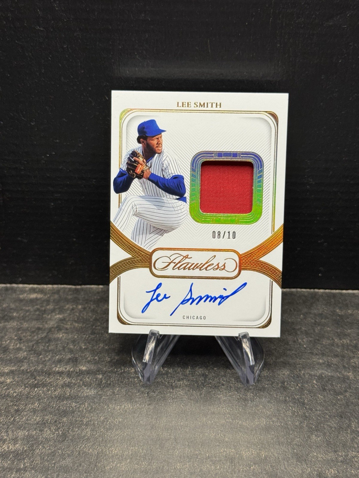 2024 Panini Flawless Prime Patch Autograph Lee Smith #PPV-LS /10 Cubs