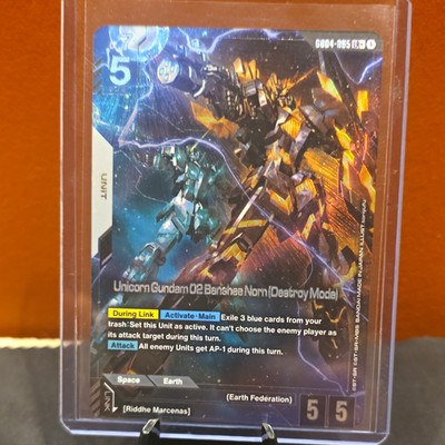 Bandai Unicorn Gundam 02 Banshee Norn Destroy Mode GD04-055 STF3 C Holo Alt Art