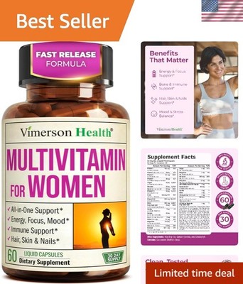 Multivitamin for Women with Vitamins and Minerals for Energy, Focus and Immun...