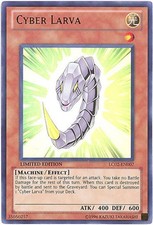 Yu-Gi-Oh Card - LC02-EN007 - CYBER LARVA (ultra rare holo) - NM
