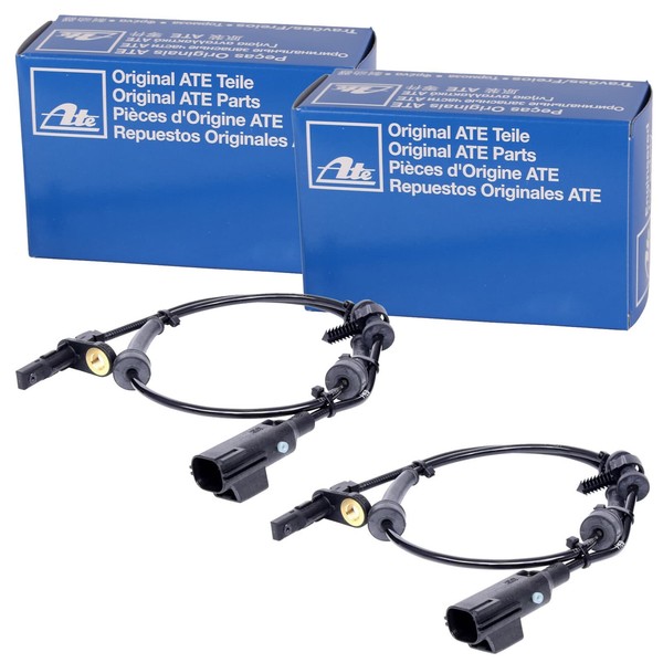 2X ATE ABS-SENSOR Raddrehzahl Hinten Passend FÜR Jaguar XE XF Links+Rechts |-image
