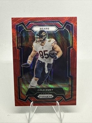 2023 Panini Prizm - Cole Kmet #49 Red Wave Prizm /149