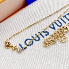 LOUIS VUITTON Petit Louis Collier Necklace in Gold