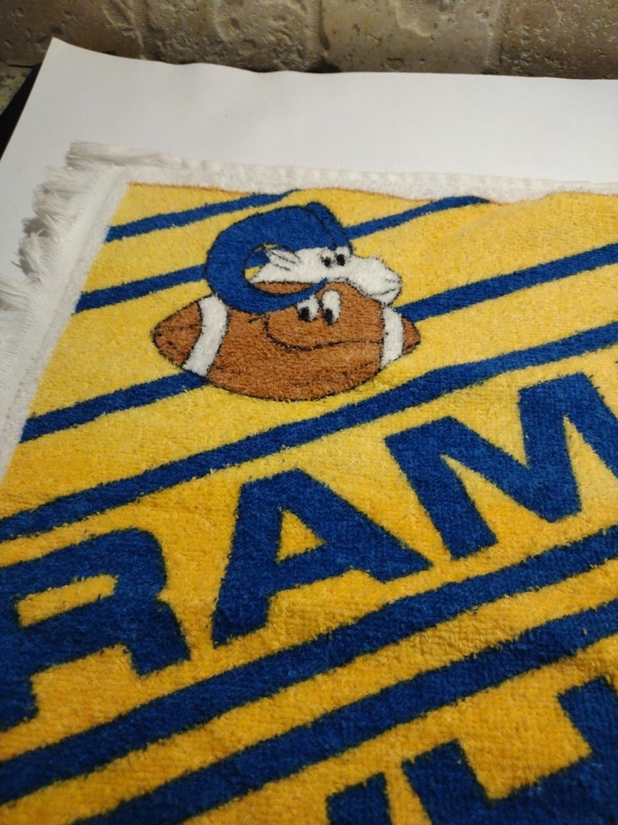 VINTAGE 1979 LOS ANGELES RAMS SUPER BOWL XIV RAMMY WHAMMY TOWEL