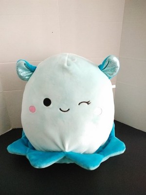 Squishmallows Loretta the Blue Dumbo Octopus Stuffed Plush 7.5''
