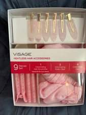 VISAGE  ALDI  HEATLESS HAIR ACCESSORIES 9 PIECE SET - NEW