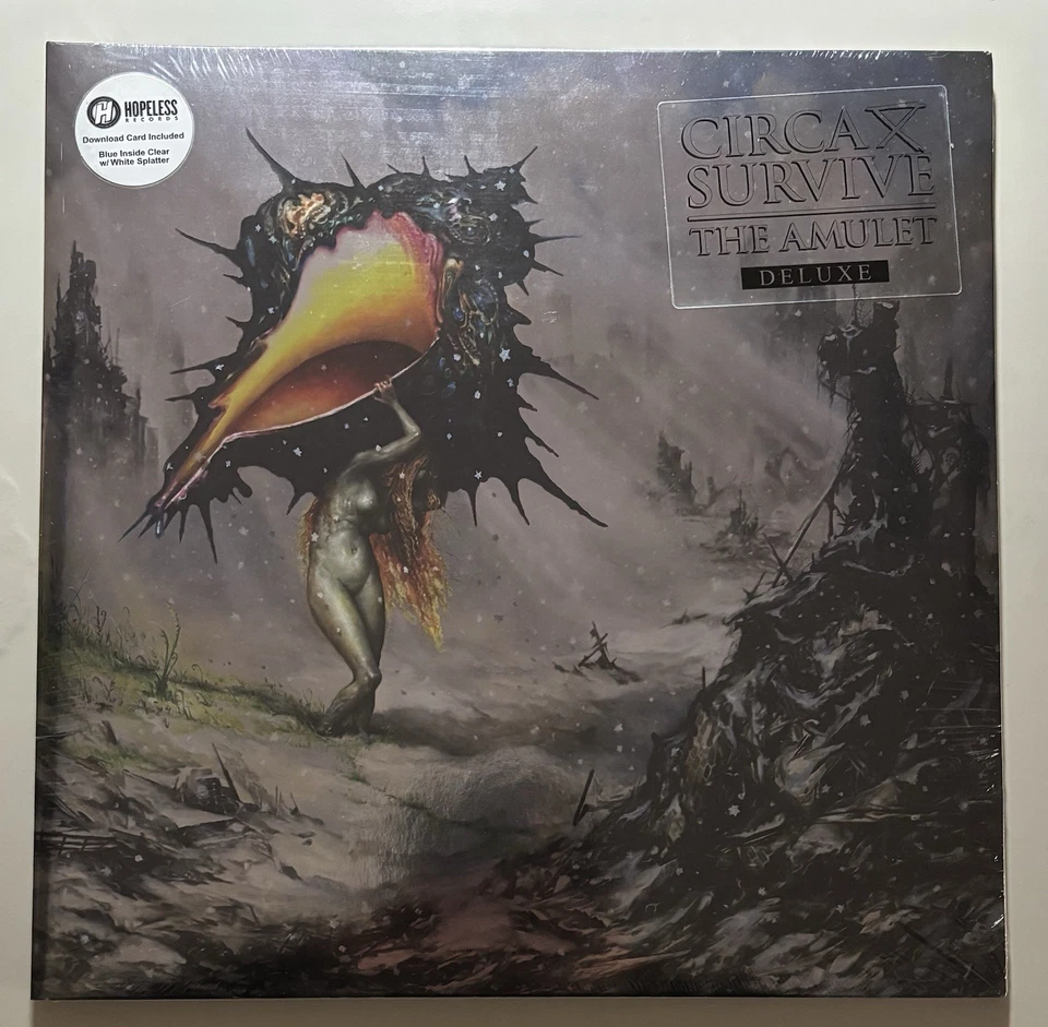Circa Survive - The Amulet - Blue In Clear w/ White Splatter LP + 7" Blue Vinyl - Image 3 of 4