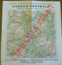 Fratelli Menardi - Sello & Ci. Garage Centrale - Carta turistica Cortina d'Ampe