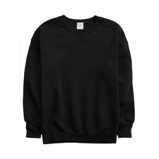 OFFLINE By Aerie Cloud Fleece Oversized Crewneck Sweatshirt Black Size Large