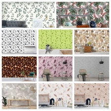 3D Leaves Autumn Pattern Self-adhesive Wallpaper Removable Wallpaper Wall Mural