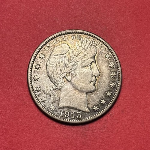 New Listing(1) Beautiful Antique Toned 1915-S Barber Half Dollar XF-EXTRA FINE
