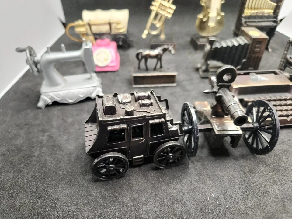 LOT of 14 Vintage Pencil Sharpeners Miniature Die Cast Metal - Image 3 of 4