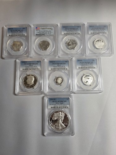 2016 Limited-Edition Silver Proof Coins Set First Strike PCGS PR 70 DCAM