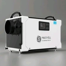 Moiswell 145 Pint Commercial Dehumidifier w Drain Hose for Crawl Spaces Basement
