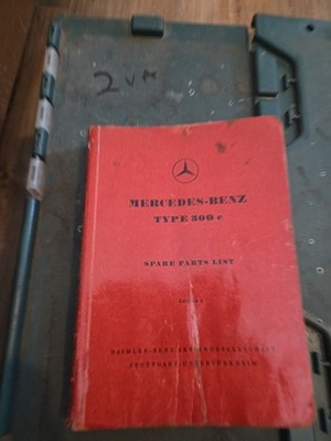 vintage Original Mercedes 300c Adenauer Spare Parts List Rare Edition A