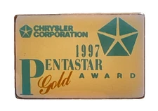 Chrysler Corporation 1997 Pentastar Gold Award Pin AA11