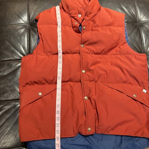 Vintage 80s PENFIELD goose down puffer vest Ski Jacket Red XL USA Made Coat - Picture 6 of 10
