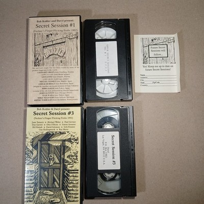 Secret Session #1 & 3 VHS Fechter's Finger Flicking Frolic Bob Kohler Daryl 1992