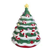 Vintage Christmas Tree Cookie Jar MCE SAUSALITO CA Signed Collectible Holiday