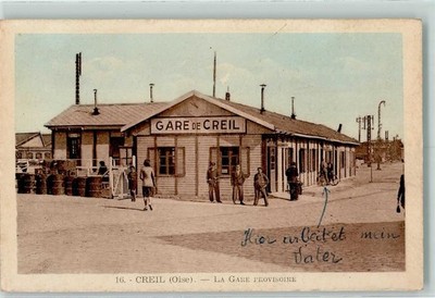 13413852 - Creil La Gare Provisoire Senlis