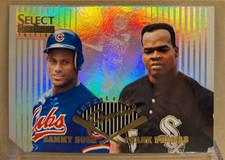 1996 Select Certified INTER-LEAGUE PREVIEW #3 Sammy Sosa Frank Thomas HOF PROMO