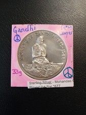 Mohandas Gandhi - 33 grams - .925 Silver  - Extremely Rare  107.49 per troy oz