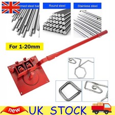 Heavy-duty Manual Rebar Bender 1-20mm Bending Tool Portable Steel Bar Bender,UK
