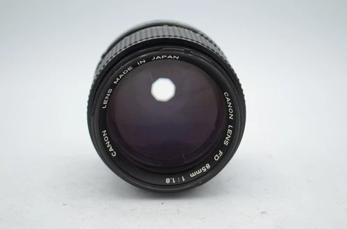 Canon 85mm F/1.8 Manual Focus FD Mount Lens, With Caps