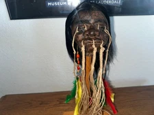 TRIBAL WARFARE JIVARO SHRUNKEN HEAD-Tsantsa