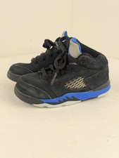 Nike Air Jordan 5 Retro TD Black Royal Blue Toddler Sneakers Size 6C 440890-004
