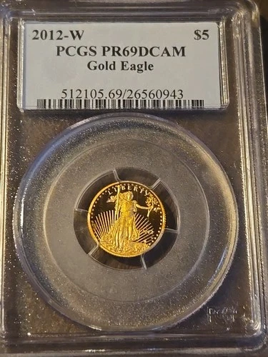 2012w $5 Gold Eagle PCGS PF69 DCAM