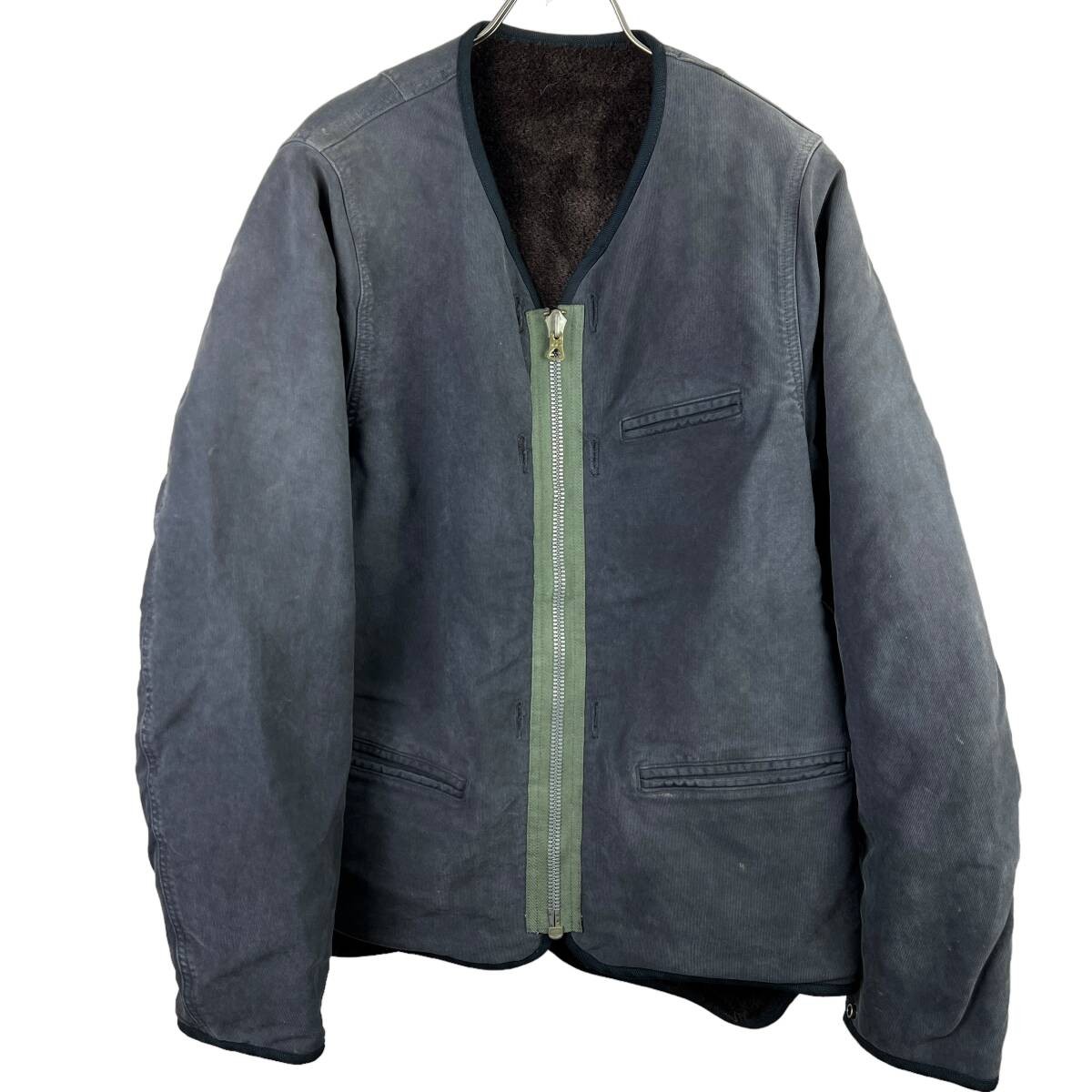 Mens Visvim 20 OFF VISVIM CONTRARY DEPT IRIS LINER JACKET (navy)