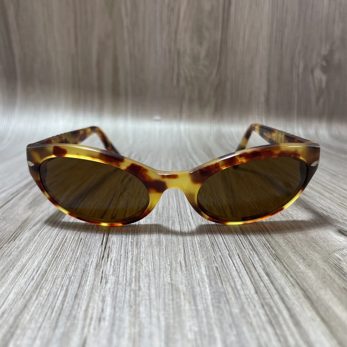 Vintage Persol Oval Women\'s Sunglasses - Brown Lenses Persol 2573-S vintage 90s oval tortoise sunglasses -... | Depop main image 3