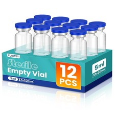 5ml Sterile Vials with Self Healing Injection Port and Sealing Cap, Glass Steril